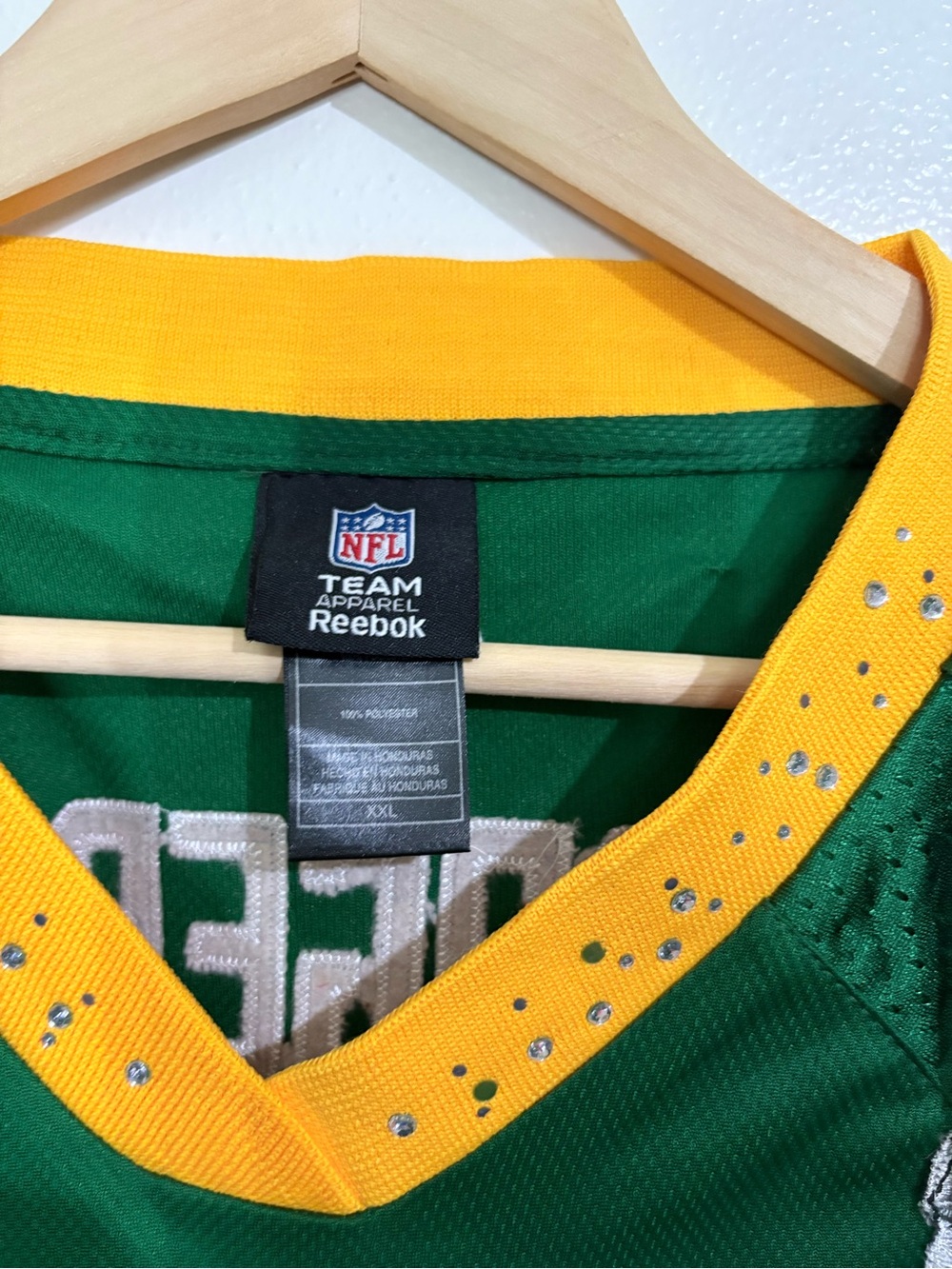 Reebok NFL Packers Aaron Rodgers #12 Super Bowl XLV Green Jersey Women 2XL - Picture 2 of 6